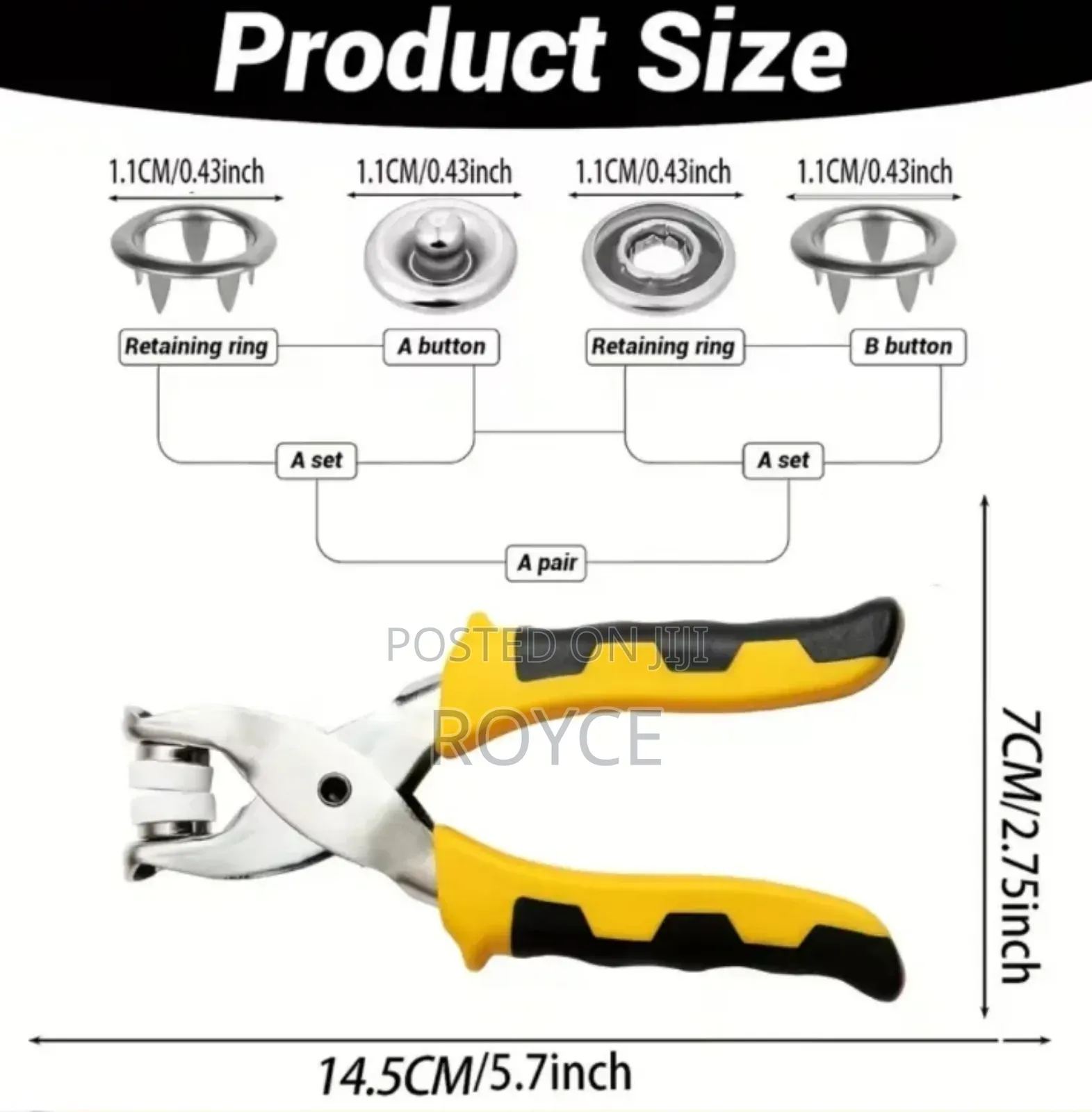 Snap Fastener Pliers