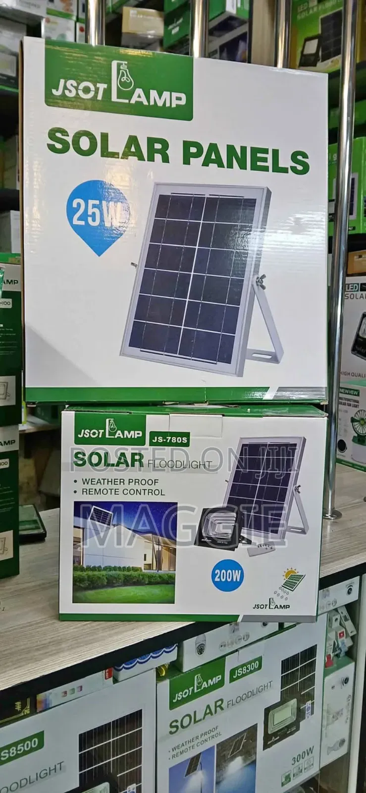 Flood Lights and Solar Panel.
200w. Jsot.