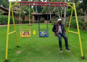 Need Playground Setup? Heavy-Duty 3-Seater Swing Set