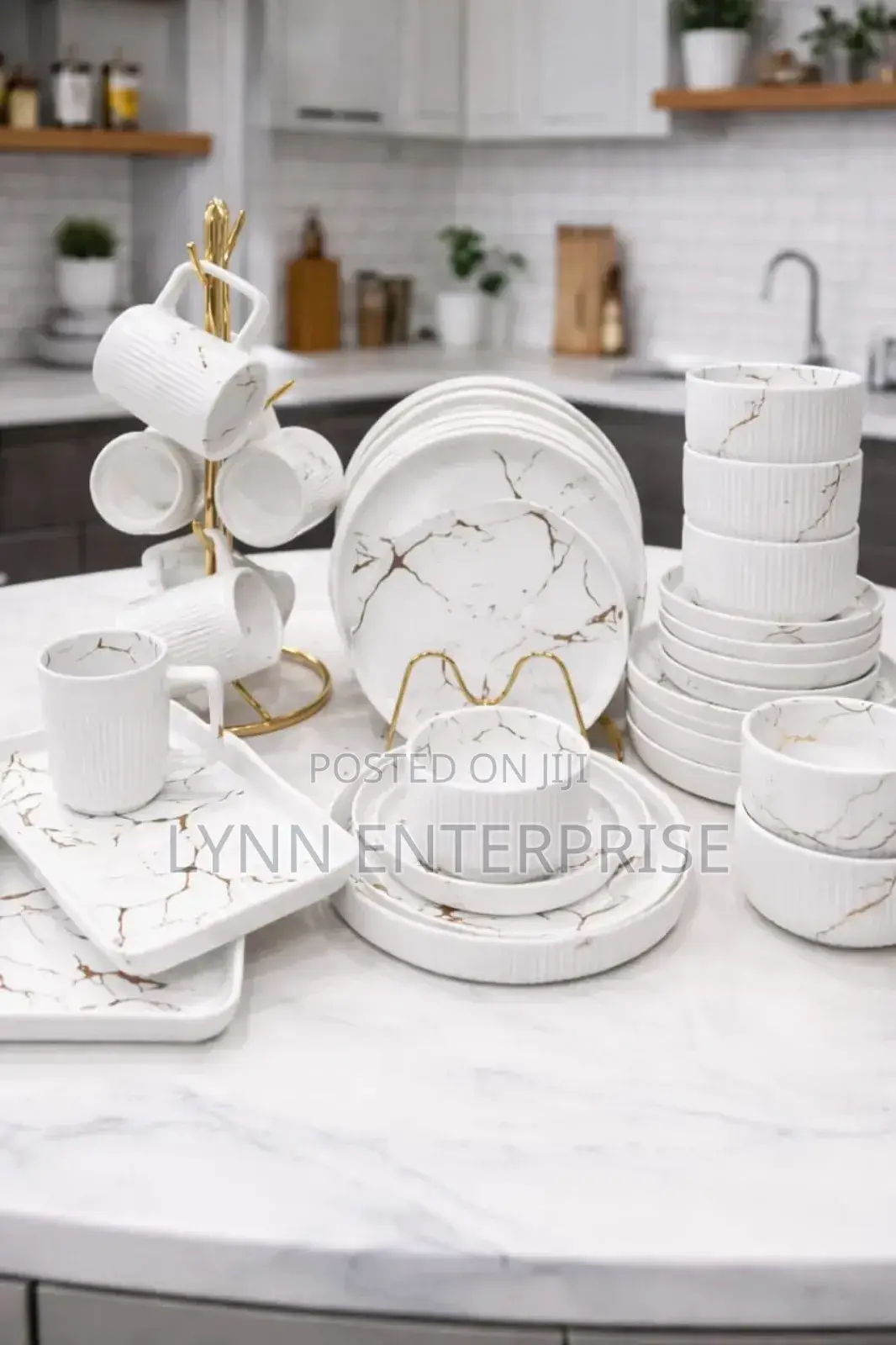 Elegant European Porcelain Dinner Set