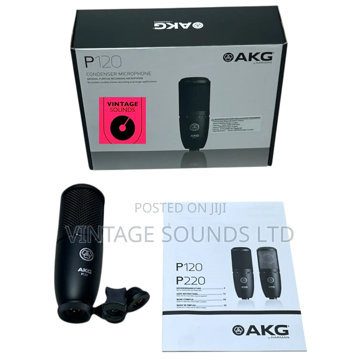 Akg P120 Professional Mic for Podcasting, Streaming Home Recording