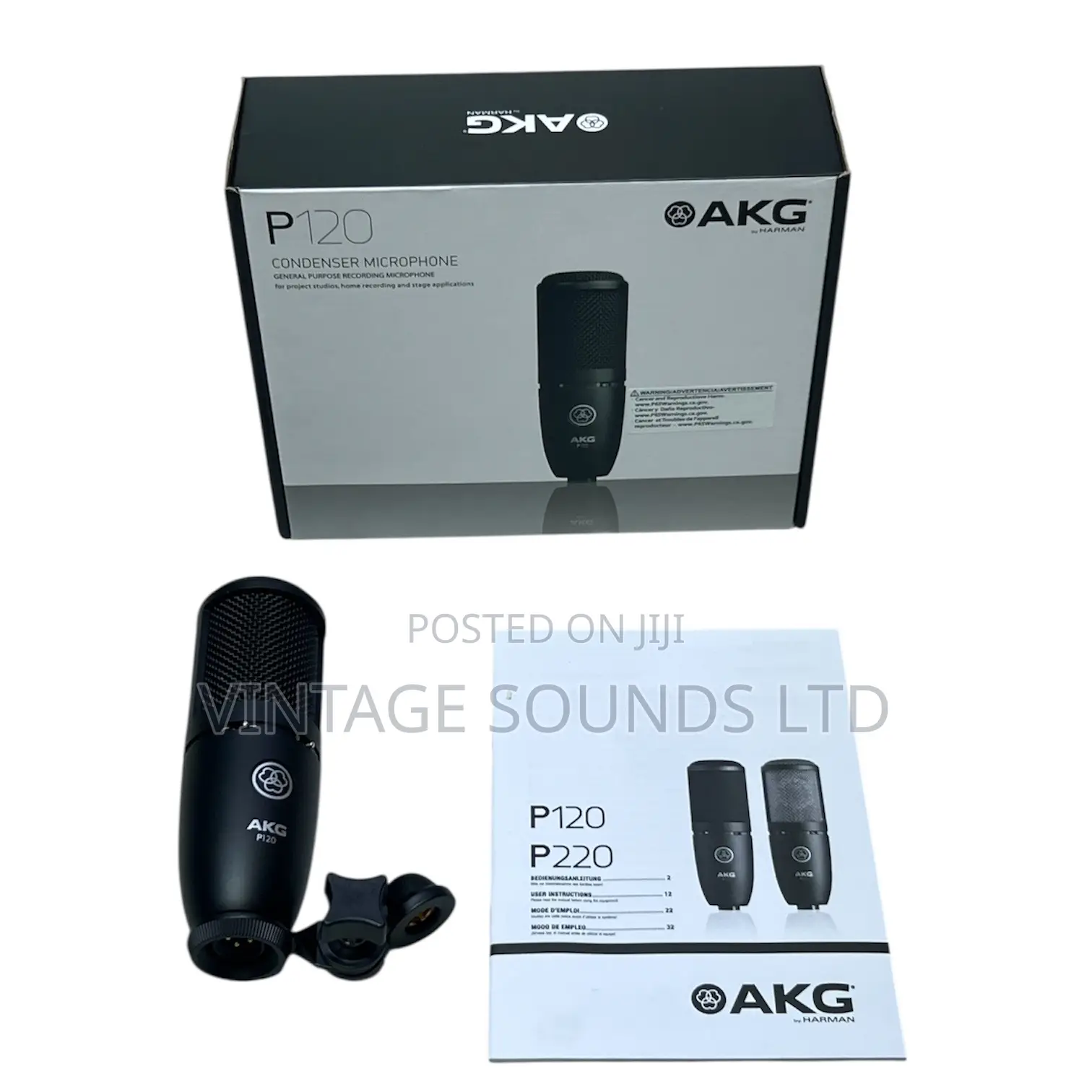 Akg P120 High-Performance Cardioid Condenser Studio Microphone