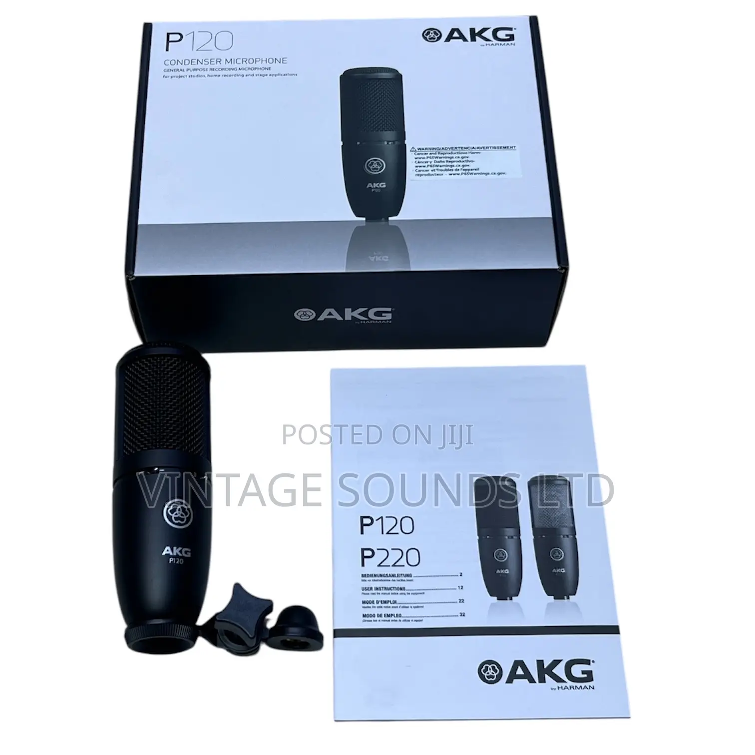 Akg P120 High-Performance Cardioid Condenser Studio Microphone
