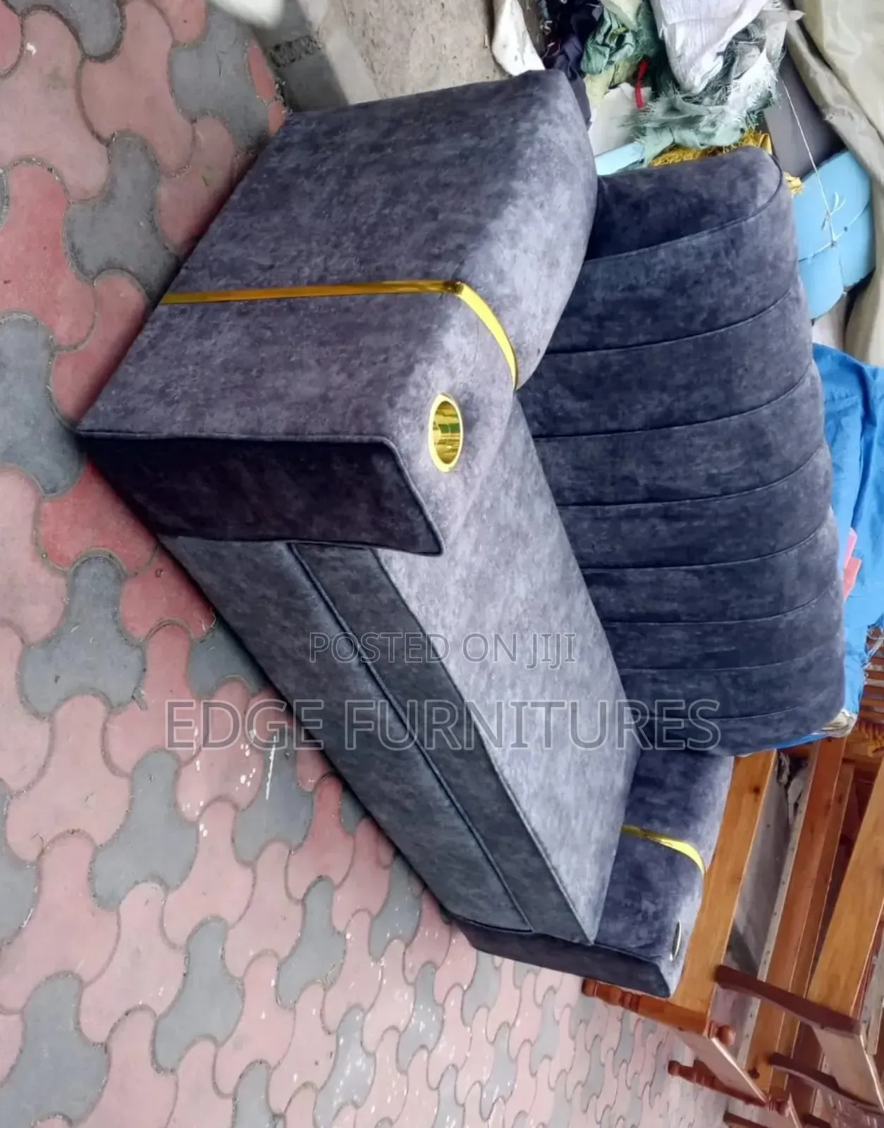 Dark Grey Three Seater Sofa for Sale