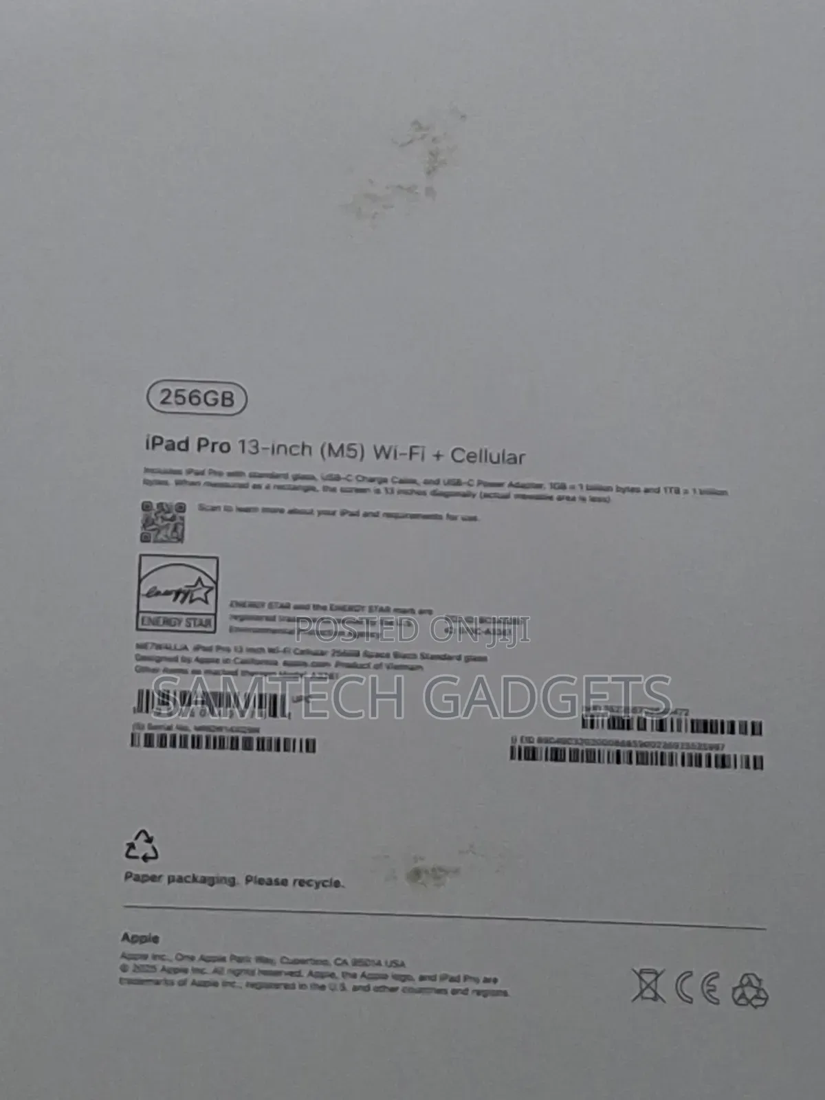 New Apple iPad Pro 13 (2025) 256 GB Gray