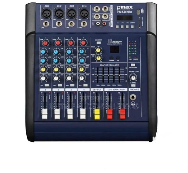 Qmax 4 Channel Powered Mixer 500w Output Usb,Bluetooth Pay on Delivery - main view