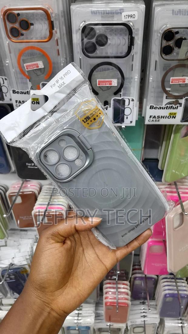 Niokr iPhone 16 Pro Max Magsafe Case Silicone With Stand - thumbnail 3