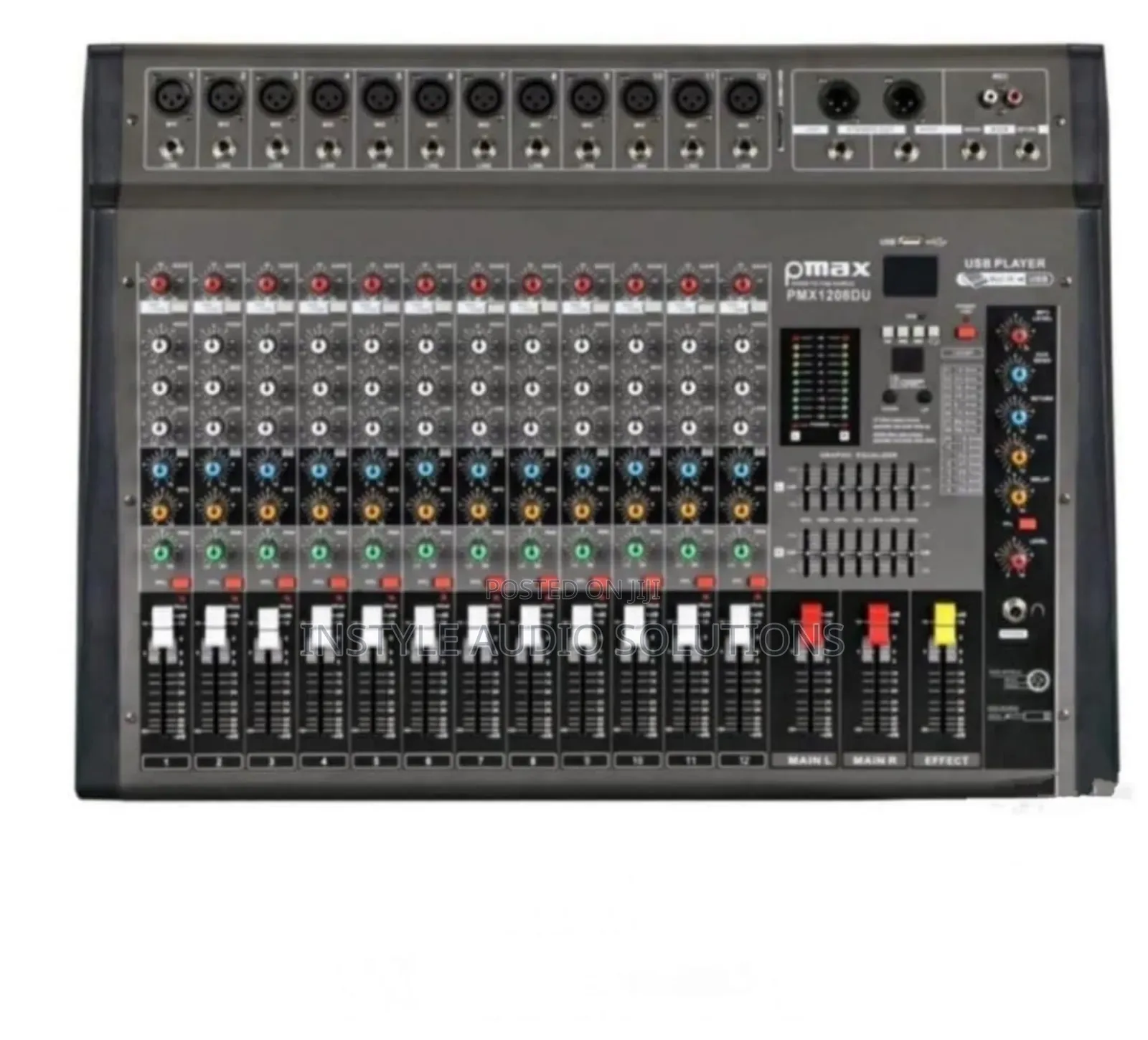 Max 12 Channel Powered Mixer 1500w Power Bluetooth/Usb Pay on Delivery