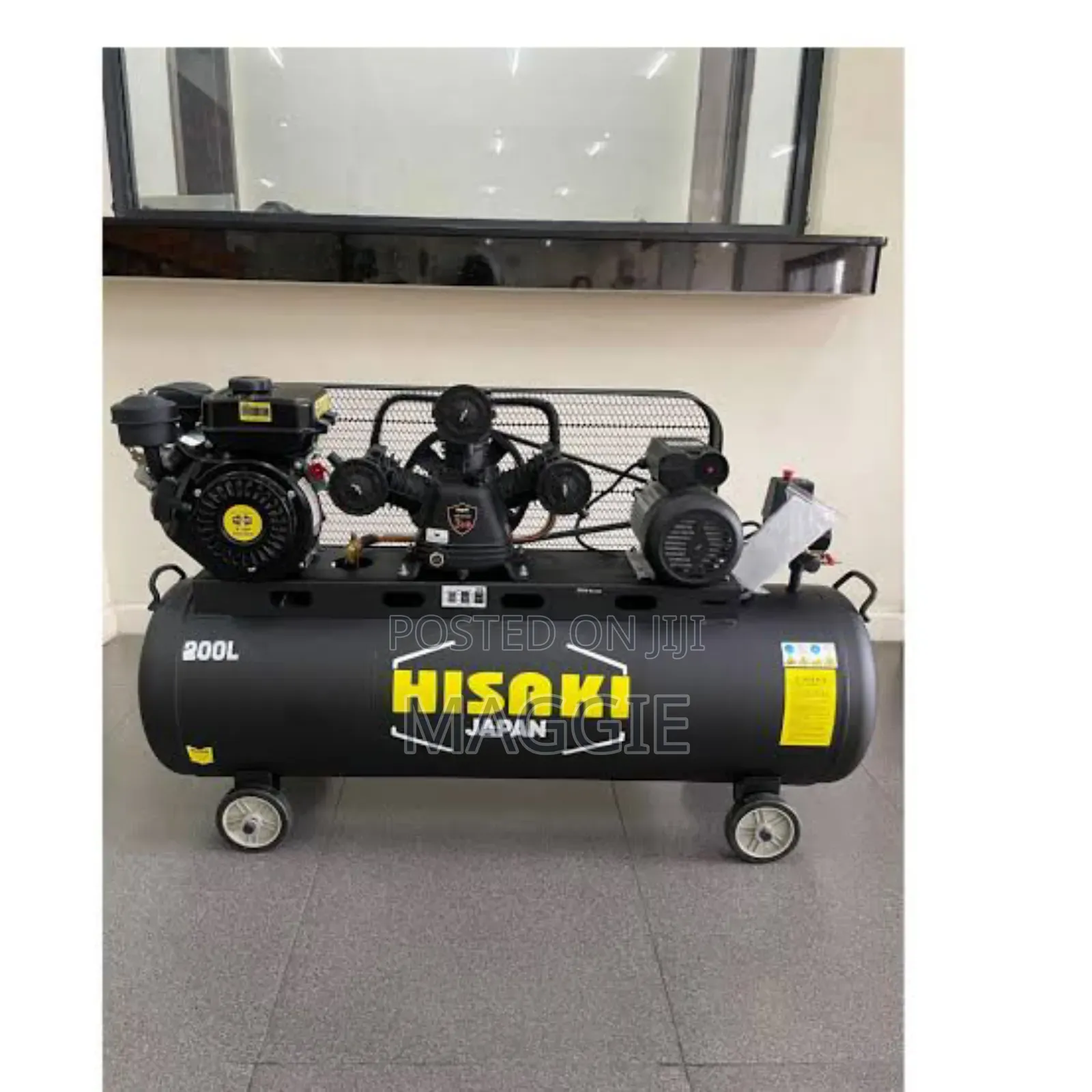 Hisaki 100l Air Compressor 2 In 1