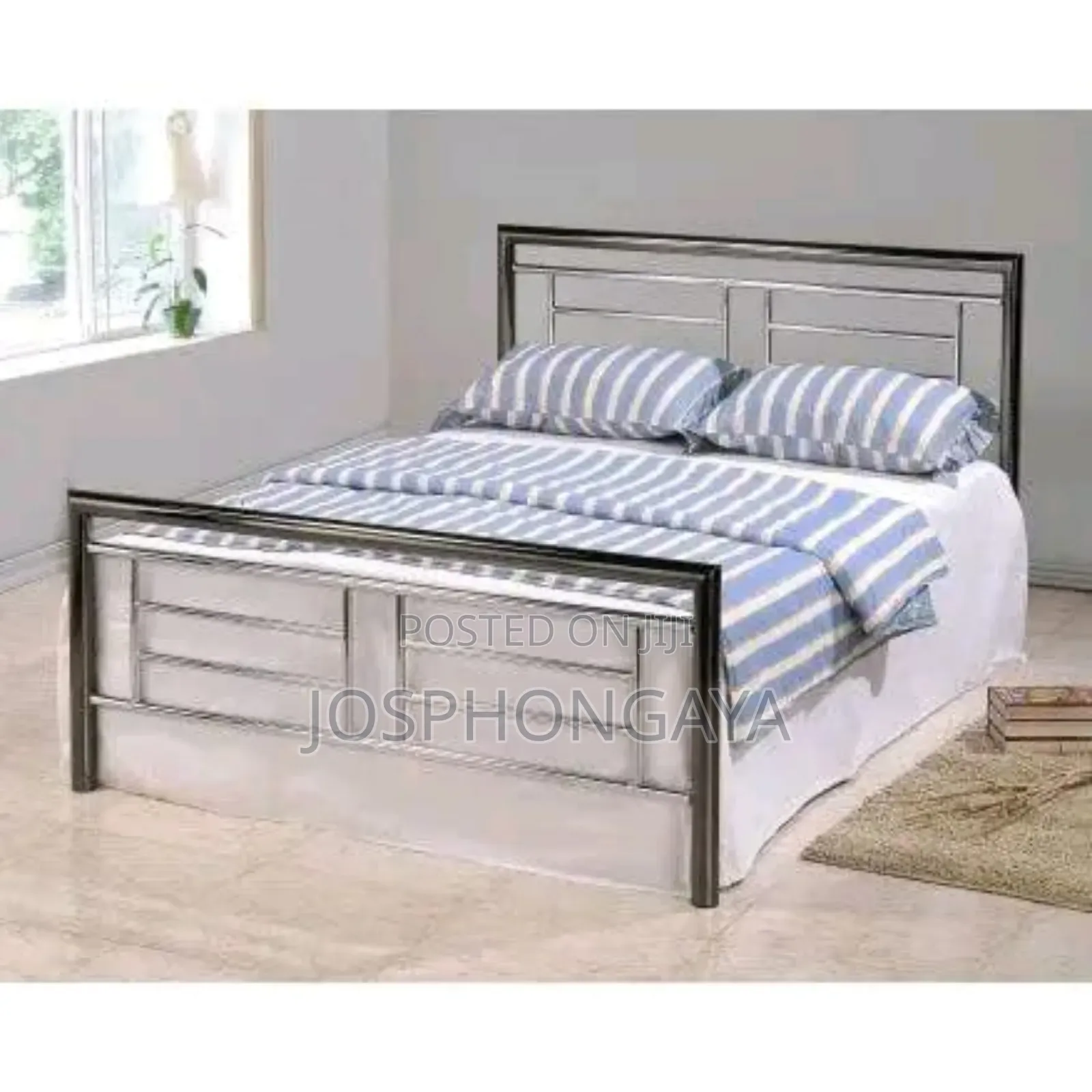 3.5 by 6 Sized Mettalic Bed Frame for Sale All Are Welcomed 