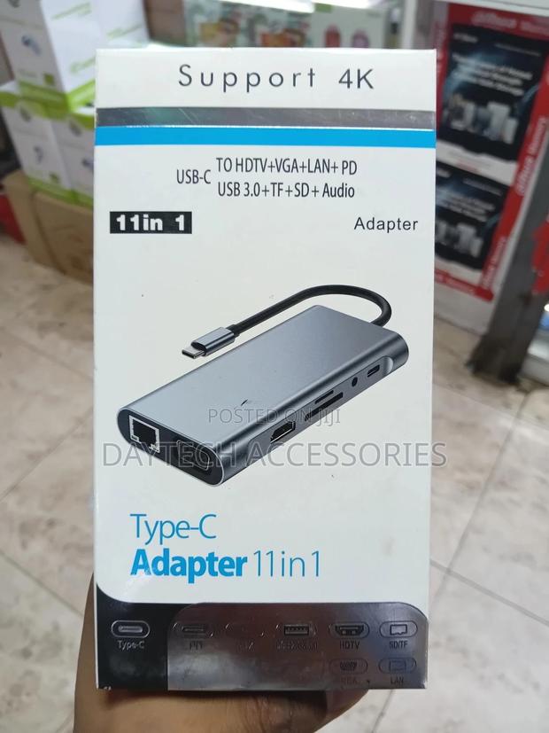 This Is a Usb-C to 11-in-1 Docking Station Hub - thumbnail 2