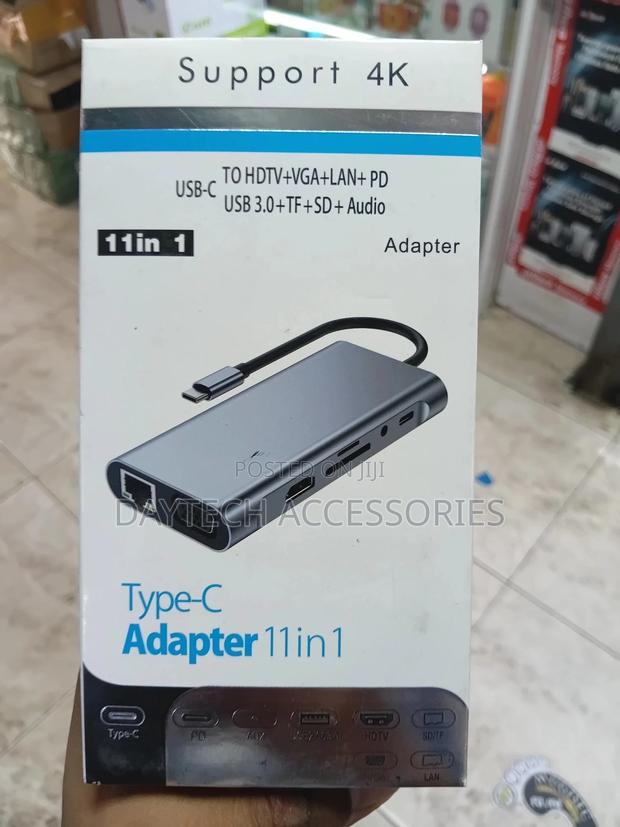 This Is a Usb-C to 11-in-1 Docking Station Hub - main view