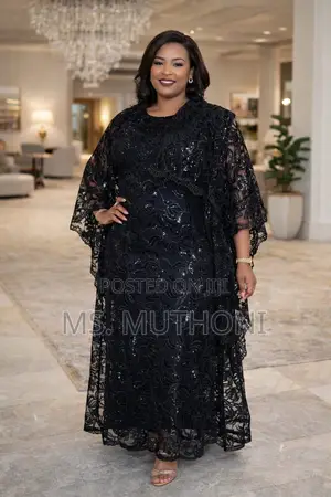 Modest Original Lace Ladies Heavy Kaftan With a Scarf