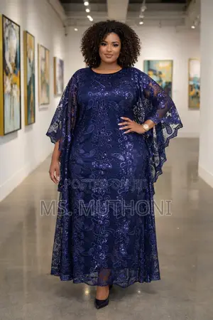 Modest Original Lace Ladies Heavy Kaftan With a Scarf