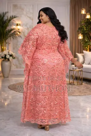 Modest Original Lace Ladies Heavy Kaftan With a Scarf