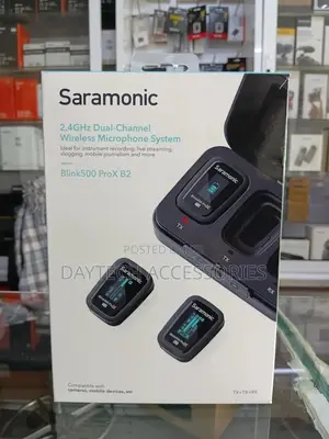 Saramonic Blink500 Prox B2 Clip-on Wireless Microphone System - Black