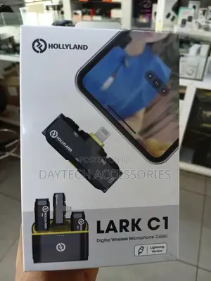 The Hollyland Lark C1 Duo Wireless Microphone System for iPhones.