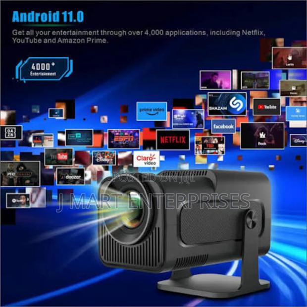 Portable Projector, Hy320 Mini Projector With Wifi Bluetooth, - thumbnail 2