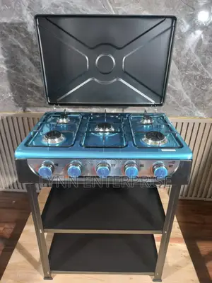 Starlux 5 Burner Standing Cooker With Shelves