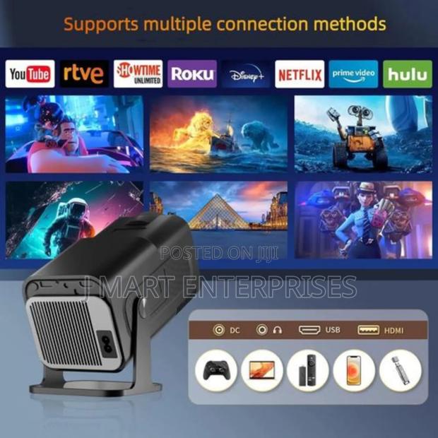 Mini Projector With Wifi and Bluetooth, Portable Projector - thumbnail 2