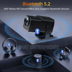 Mini Projector With Wifi and Bluetooth, Portable Projector