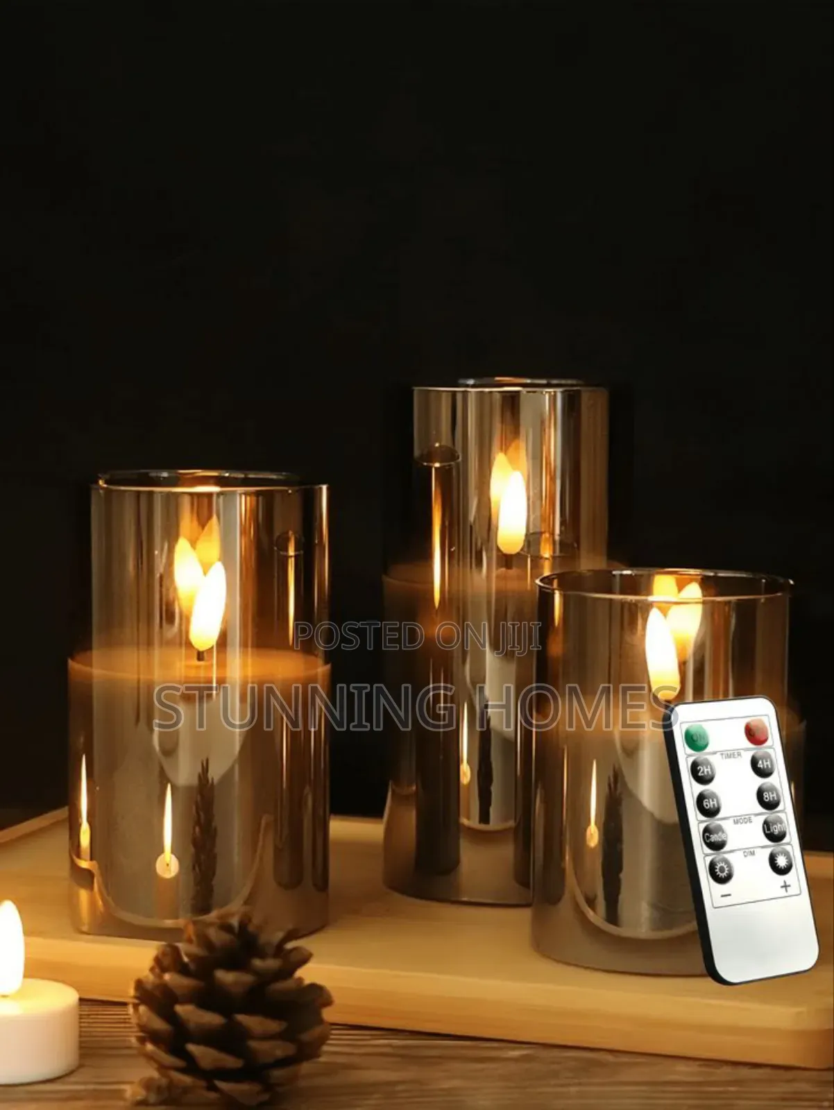 Gray Smokeless Led Candles