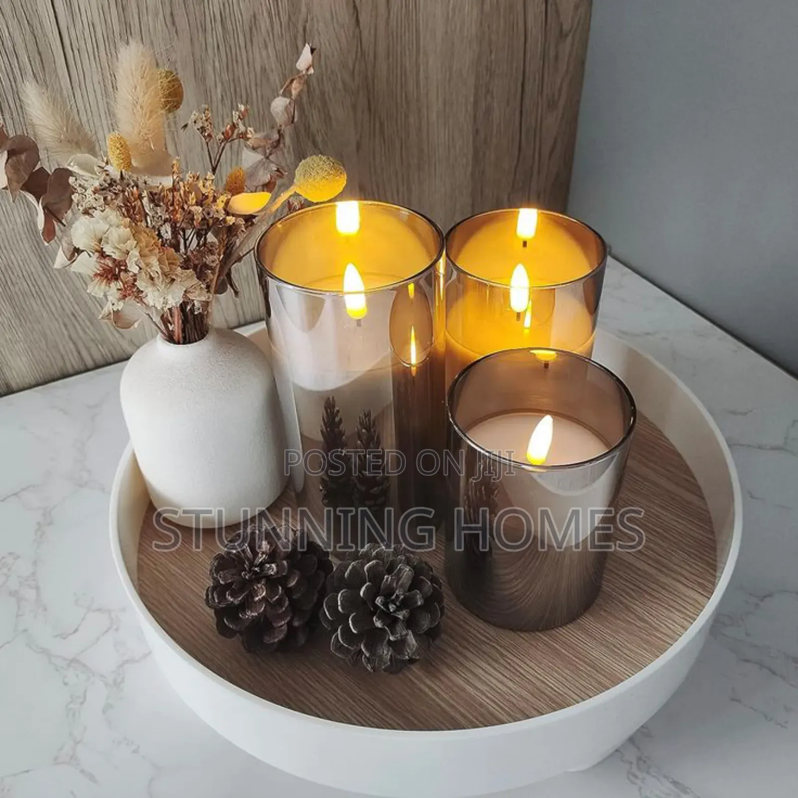 Gray Smokeless Led Candles