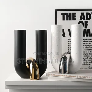 U-Shaped 2 Piece Vase Available