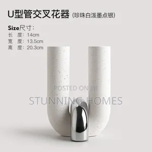 U-Shaped 2 Piece Vase Available