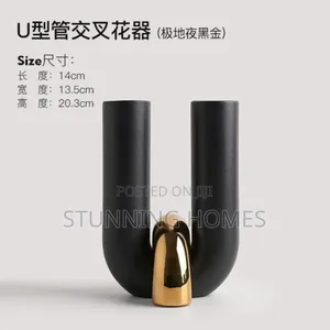 U-Shaped 2 Piece Vase Available