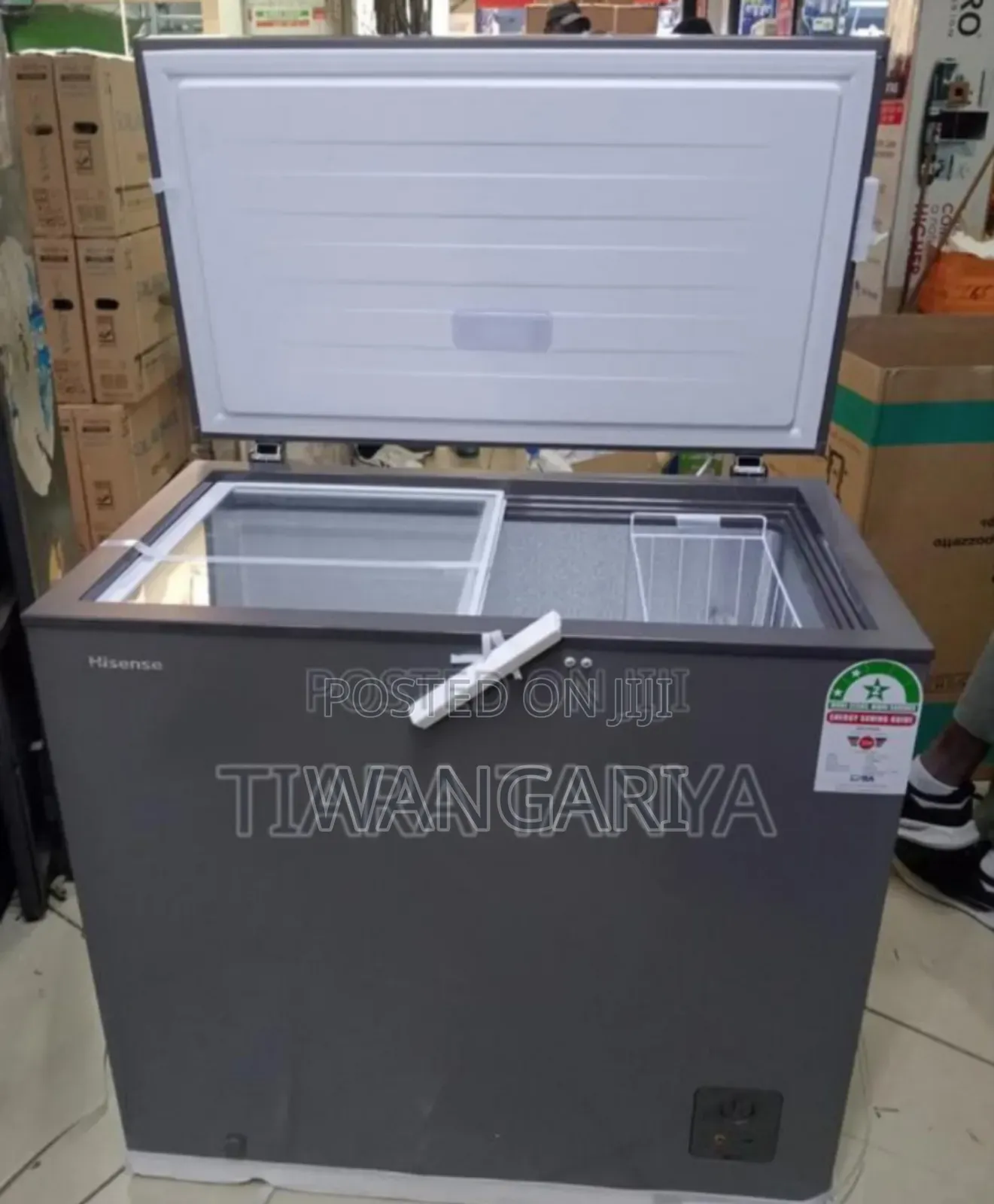 Grey Hisense 198l Freezer
