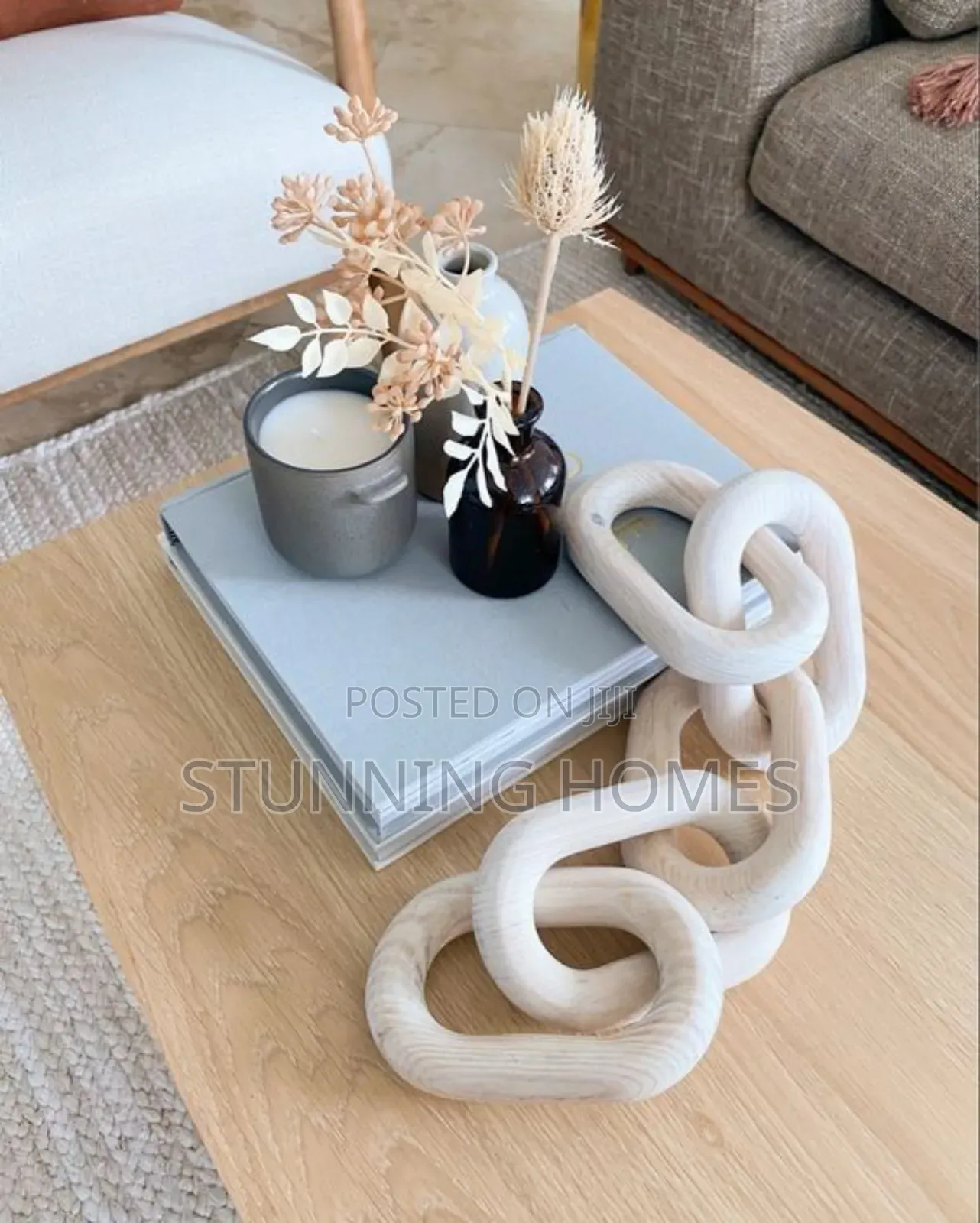 Decorative Chain Link Wooden Decor