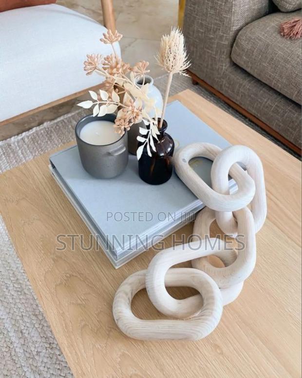 Decorative Chain Link Wooden Decor - thumbnail 2
