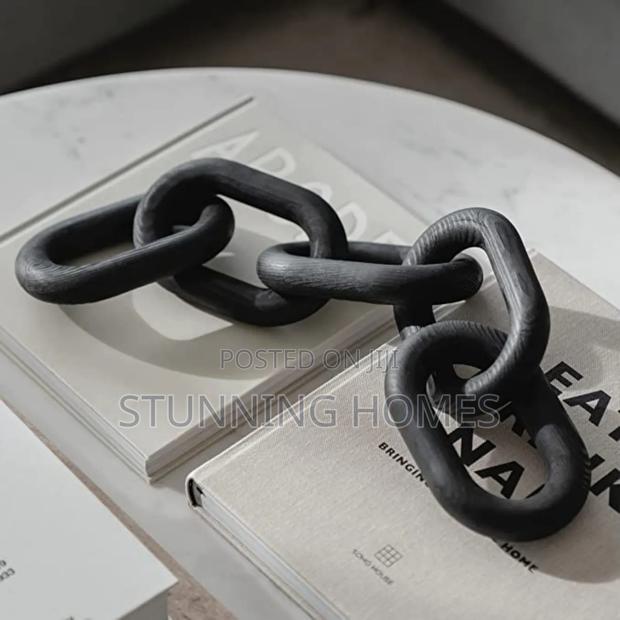 Decorative Chain Link Wooden Decor - thumbnail 4