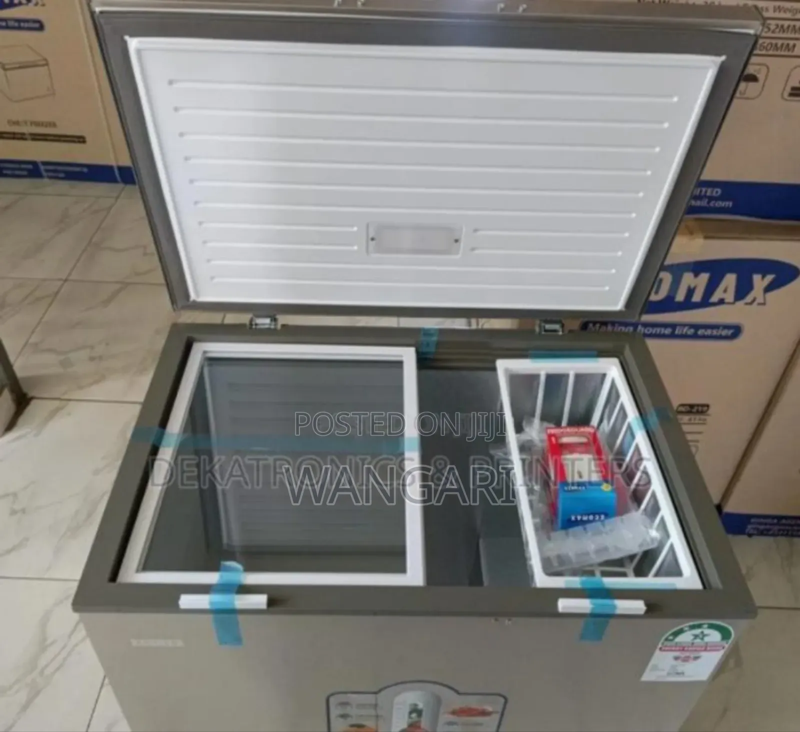Colour Grey Ecomax 219l Freezer