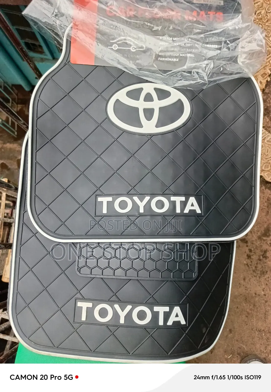 All Season Rubber Toyota Logo Floor Mats