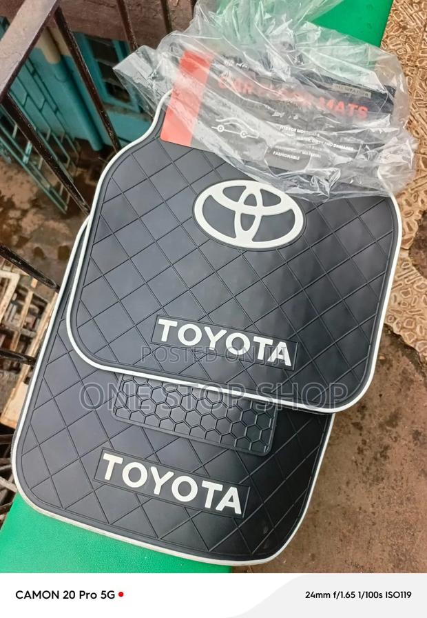 5pc All Weather Car Toyota Branded Flexible Carpet Mats