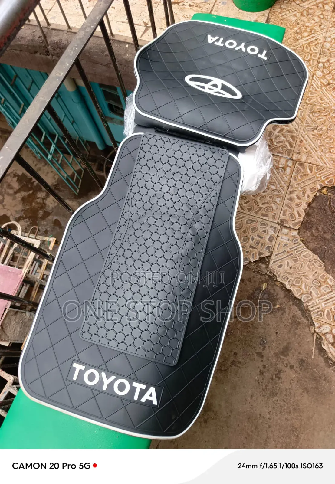 5pc All Weather Car Toyota Branded Flexible Carpet Mats