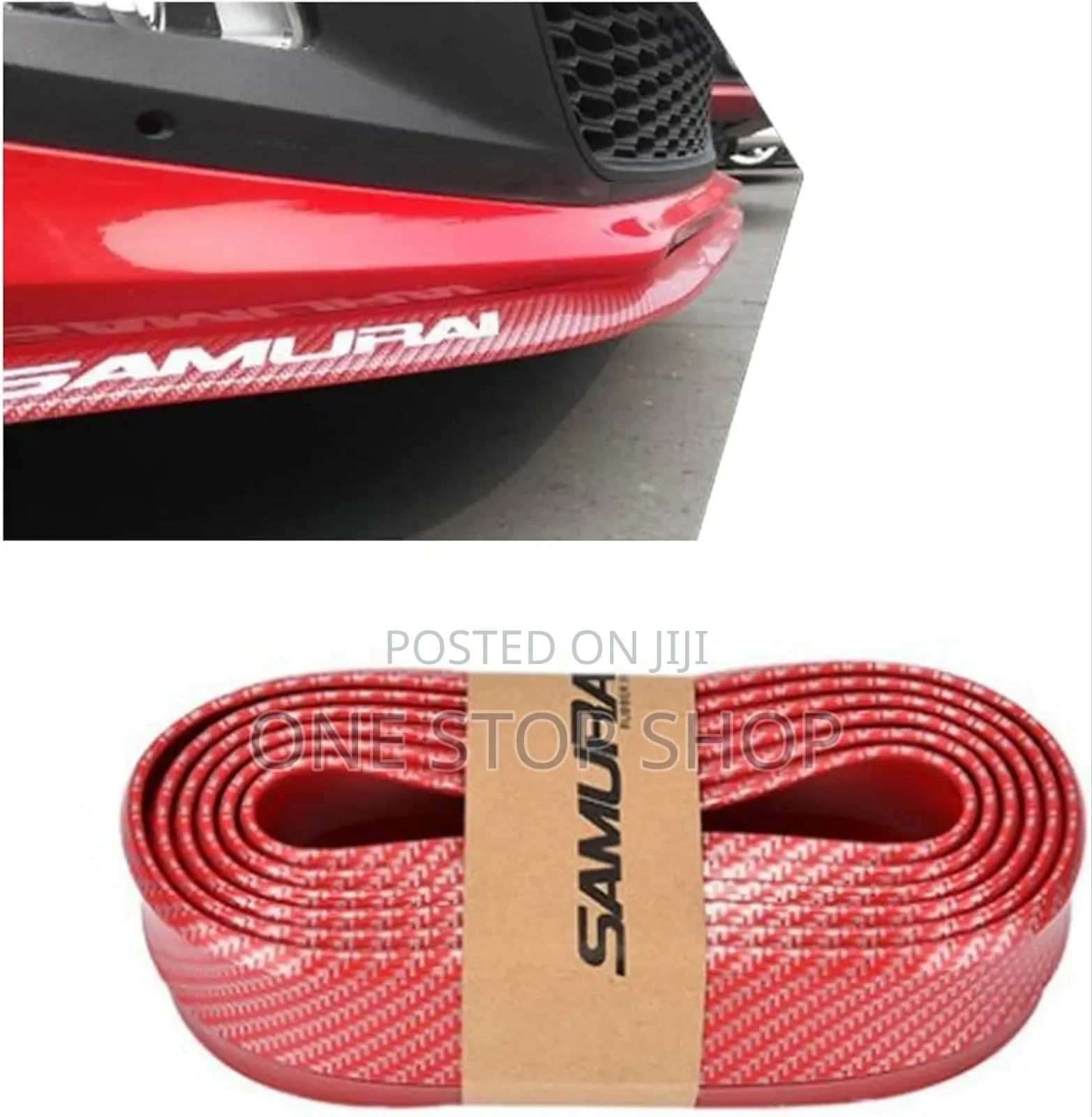 Samurai Gloss Red Carbon Bumper Lip