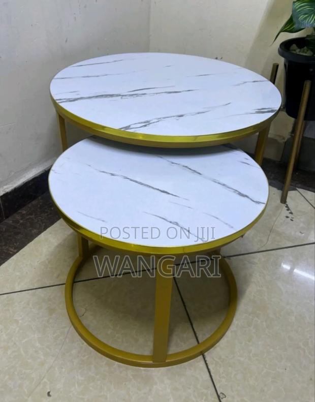 Brand New Pure Marble Nesting Table