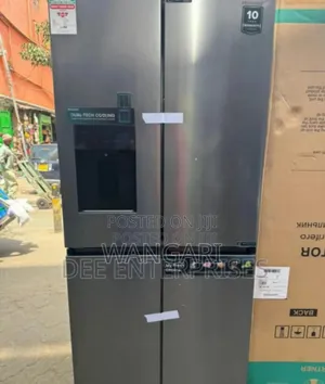Colour Grey Hisense 508l Side*Side Refrigerator