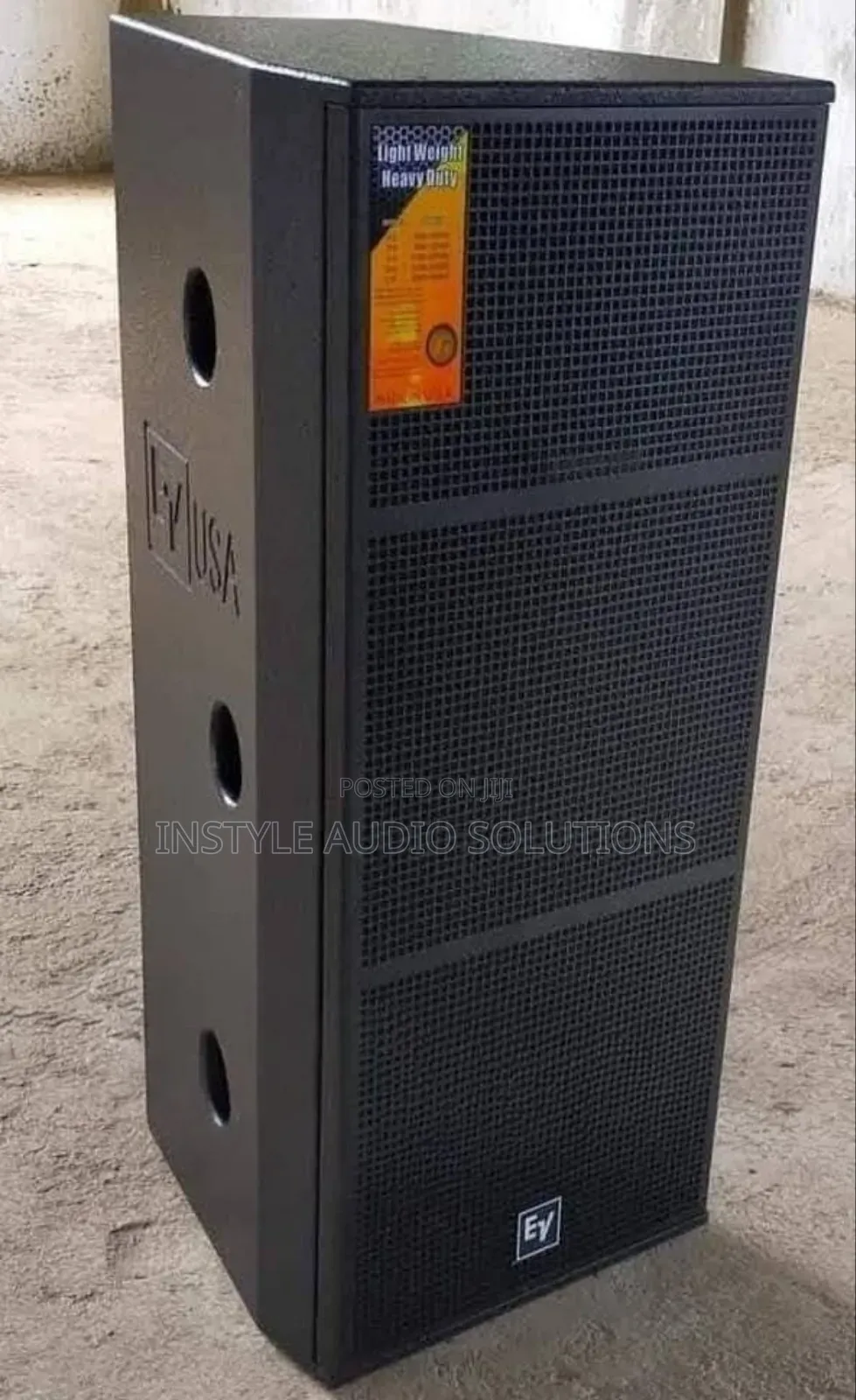 Ev Usa 15" Full Range Double Speaker 4000 Watts Pay on Delivery