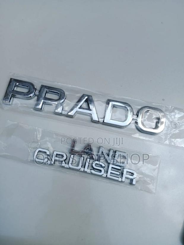 Chrome Prado Land Cruiser Boot Emblem - main view