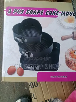 3p Different Shapes Cake Tin With Loose Base