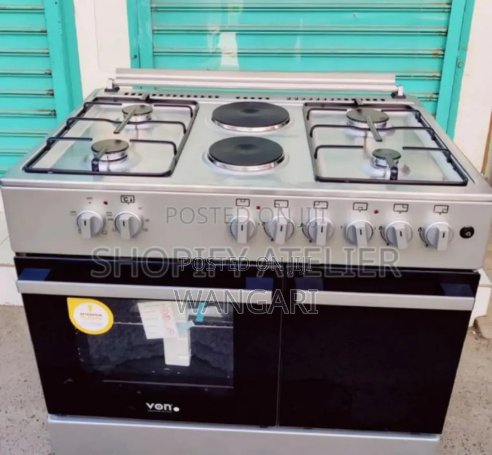 With Electric Oven Von 60by90 4+2 Cooker