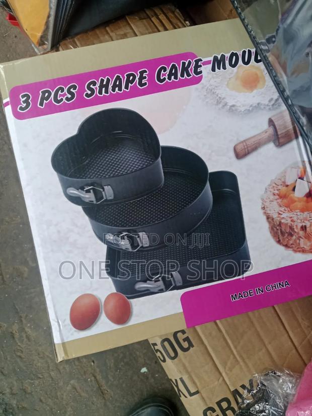 3pc Nonstick Loose Bottom Deep Car Baking Tins