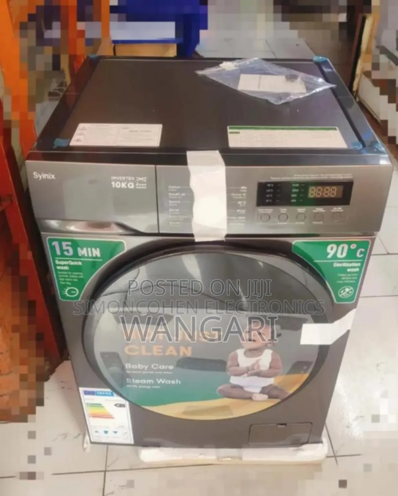 Wash and Spin Synix 10kgs Washing Machine