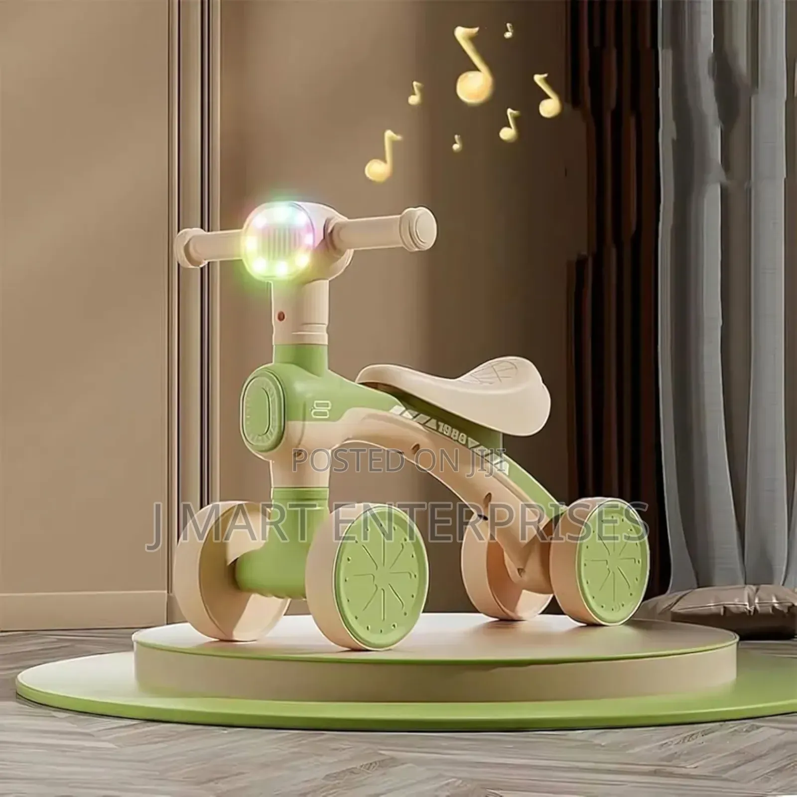 Kids Balance Bike Music Led Lights