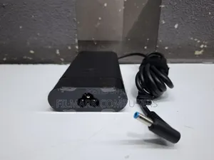 New Hp 90w 19.5v 4.62a Slim Ac Adapter Power Charger+Cable Blue Pin