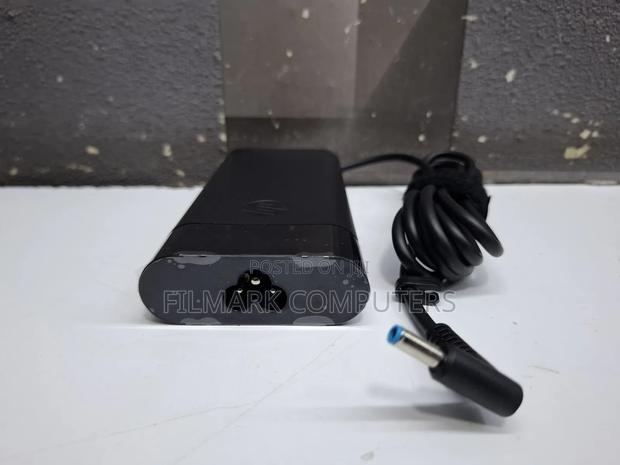 New Hp 90w 19.5v 4.62a Slim Ac Adapter Power Charger+Cable Blue Pin